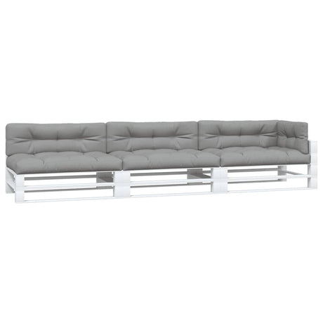 Vidaxl palletkussens 7 st stof grijs