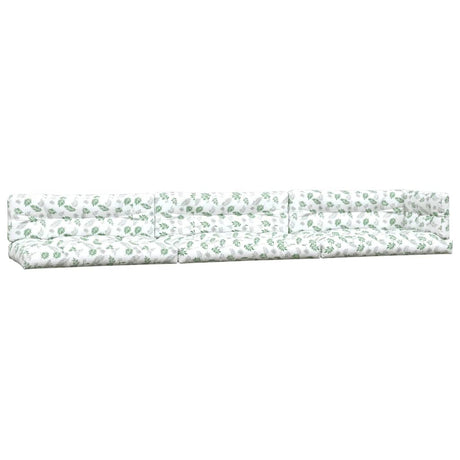 Vidaxl palletkussens 7 st bladpatroon stof