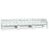 Vidaxl palletkussens 7 st bladpatroon stof