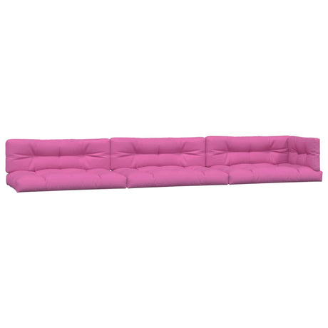 Vidaxl palletkussens 7 st stof roze