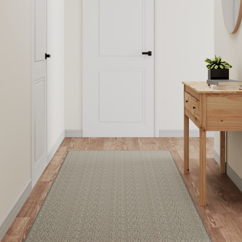 Vidaxl tapijtloper 80x300 cm sisal-look taupe