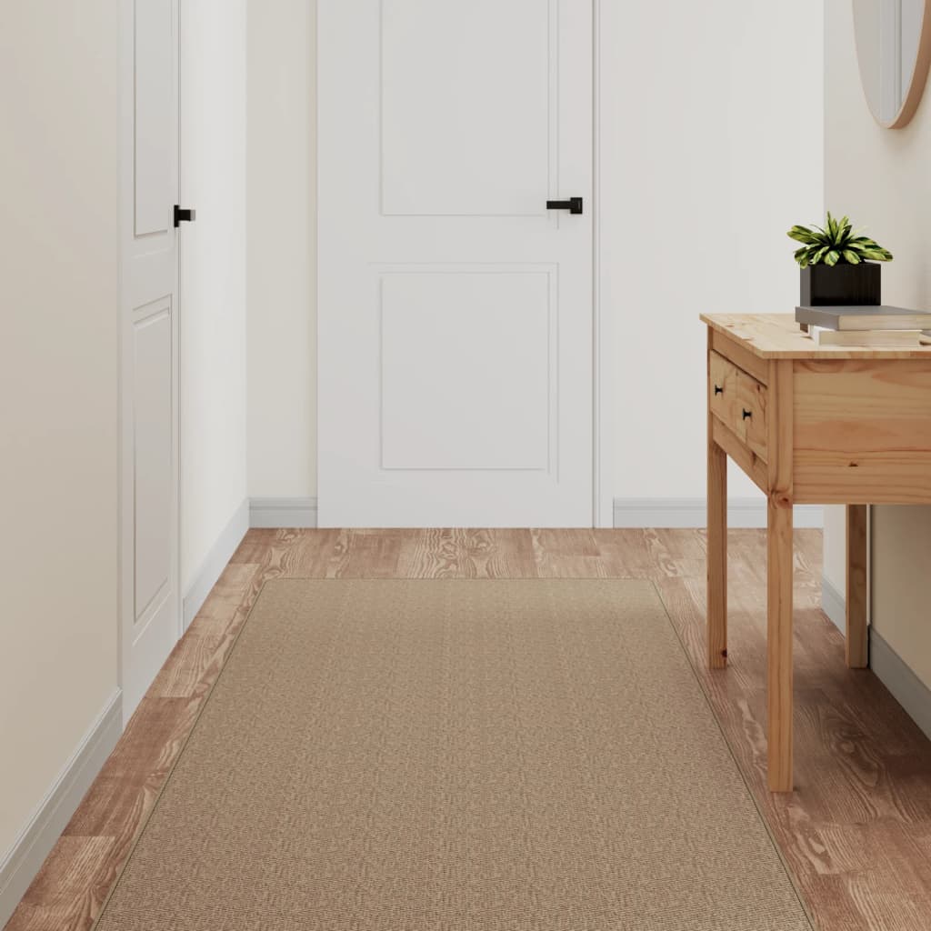 Vidaxl tapijtloper 80x150 cm sisal-look zandkleurig