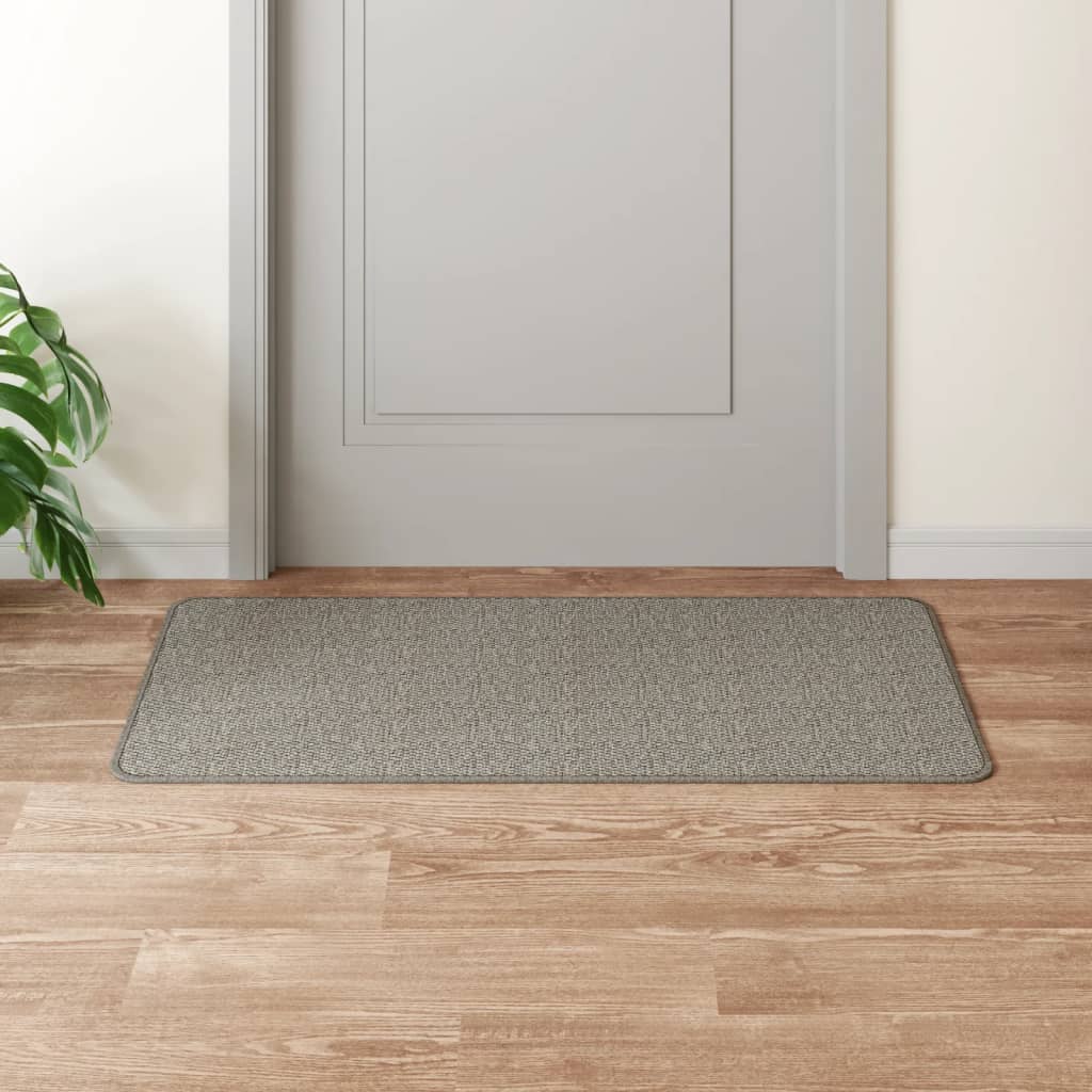 Vidaxl tapijtloper 50x100 cm sisal-look zilverkleurig