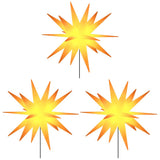 Vidaxl kerstlampen met grondpin en led's 3 st 57 cm geel