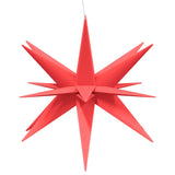 VidaXL Kerstlampen met LED's 3 st inklapbaar 100 cm rood