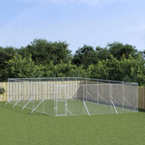 VidaXL Hondenkennel voor buiten 6x10x2 m gegalvaniseerd staal zilver