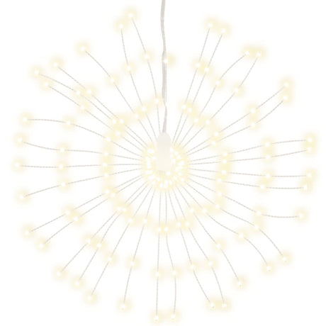 Vidaxl kerstverlichting vuurwerk 2 st 140 warmwitte led's 17 cm