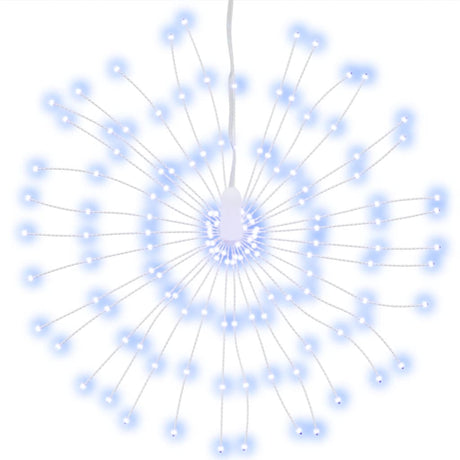 Vidaxl kerstverlichting vuurwerk 2 st 140 koudwitte led's 17 cm