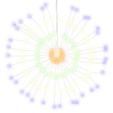 Vidaxl kerstverlichting vuurwerk 2 st 140 meerkleurige led's 17 cm