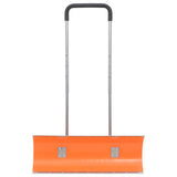 Vidaxl sneeuwschep met uitschuifbaar handvat 96 cm bladstaal oranje