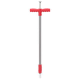 Vidaxl onkruidsteker 93,5 cm gepoedercoat staal rood en grijs