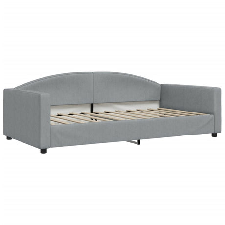 Vidaxl slaapbank 100x200 cm stof lichtgrijs