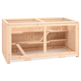 Vidaxl hamsterkooi 104x52x54 cm massief vurenhout