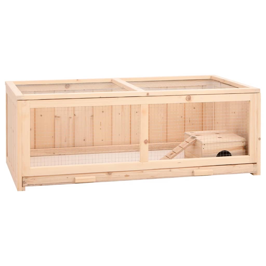 Vidaxl hamsterkooi 104x52x38 cm massief vurenhout