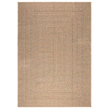 Vidaxl vloerkleed zizur binnen en buiten 160x230 cm jute look