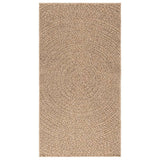 Vidaxl vloerkleed zizur binnen en buiten 80x150 cm jute look