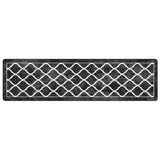 Vidaxl vloerkleed wasbaar anti-slip 80x300 cm zwart en wit