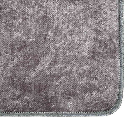 Vidaxl vloerkleed wasbaar anti-slip 400x300 cm grijs