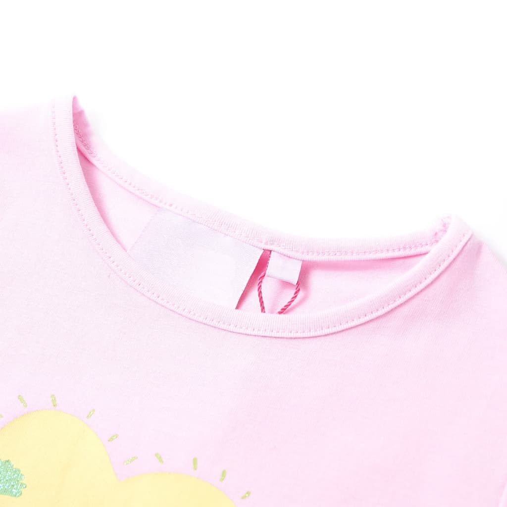 VidaXL Kindershirt 104 lichtroze