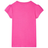 VidaXL Kindershirt 92 donkerroze