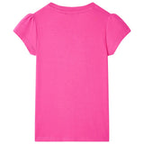 VidaXL Kindershirt 104 donkerroze