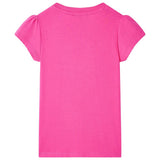 VidaXL Kindershirt 116 donkerroze