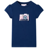 VidaXL Kindershirt 104 marineblauw