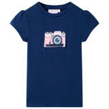 Vidaxl kindershirt 116 marineblauw