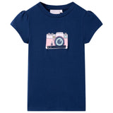 VidaXL Kindershirt 140 marineblauw