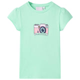 VidaXL Kindershirt 92 felgroen