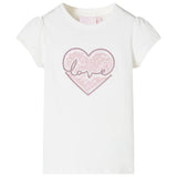 Vidaxl kindershirt 104 ecru
