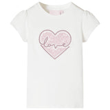 Vidaxl kindershirt 128 ecru
