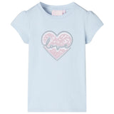 Vidaxl kindershirt 116 lichtblauw