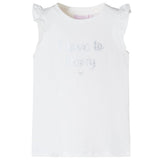 Vidaxl kindershirt met mouwen met ruches 140 wit
