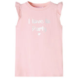Vidaxl kindershirt met ruches aan de mouwen 104 lichtroze