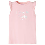 Vidaxl kindershirt met ruches aan de mouwen 140 lichtroze