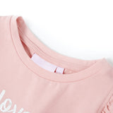 Vidaxl kindershirt met ruches aan de mouwen 140 lichtroze