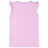 Vidaxl kindershirt met ruches aan de mouwen 140 lila