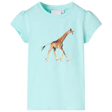 Vidaxl kindershirt 92 lichtzeeblauw