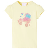 Vidaxl kindershirt 92 zachtgeel