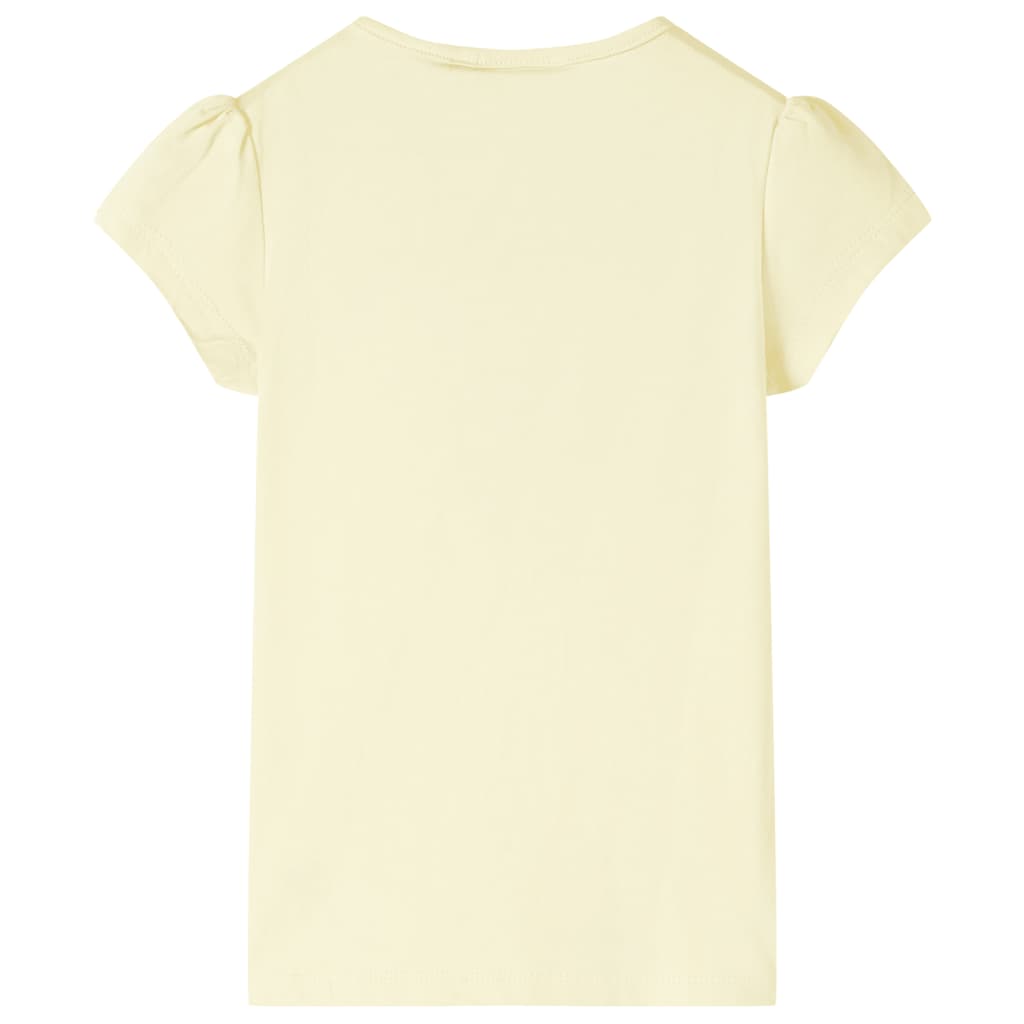 VidaXL Kindershirt 140 zachtgeel