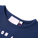 VidaXL Kindershirt 128 marineblauw