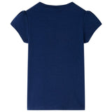 VidaXL Kindershirt 140 marineblauw