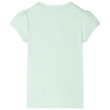 VidaXL Kindershirt met kapmouwen 92 zachtgroen