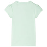 VidaXL Kindershirt met kapmouwen 104 zachtgroen