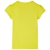 Vidaxl kindershirt met kapmouwen 140 felgeel
