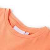 VidaXL Kindershirt met kapmouwen 92 neonoranje