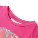 Vidaxl kindershirt 140 donkerroze