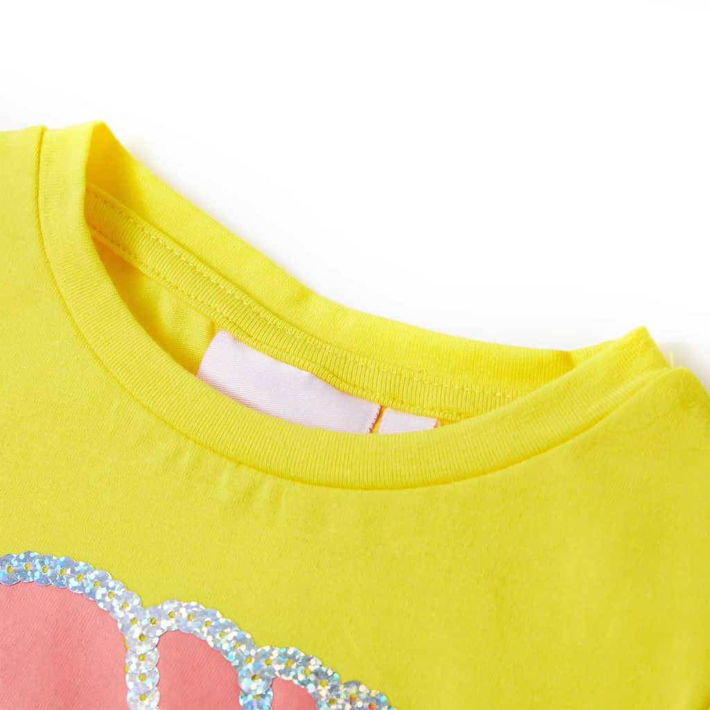 Vidaxl kindershirt 140 geel