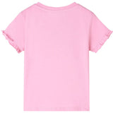Vidaxl kindershirt met korte mouwen 104 felroze